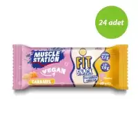 Muscle Station Fit Snack Vegan Caramel 40 Gr 24 Adet